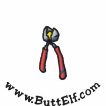 Butt Elf Long Sleeve Polo embroidered shirts