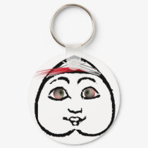 BUTT FACE W FEATHER keychains by DavidCreates BUTT FACE W FEATHER keychains