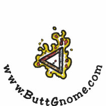 Butt Gnome Long Sleeve Polo embroidered shirts
