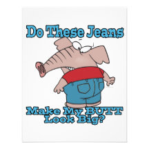 butt look big elephant in jeans cartoon announcements