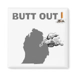 BUTT OUT! magnets