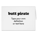 BUTT PIRATE CARD