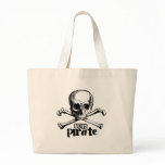 BUTT PIRATE T-SHIRT CANVAS BAGS