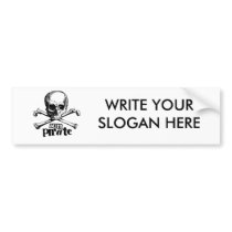 BUTT PIRATE T-SHIRT bumper stickers by gay_pride BUTT PIRATE T-SHIRT bumper stickers