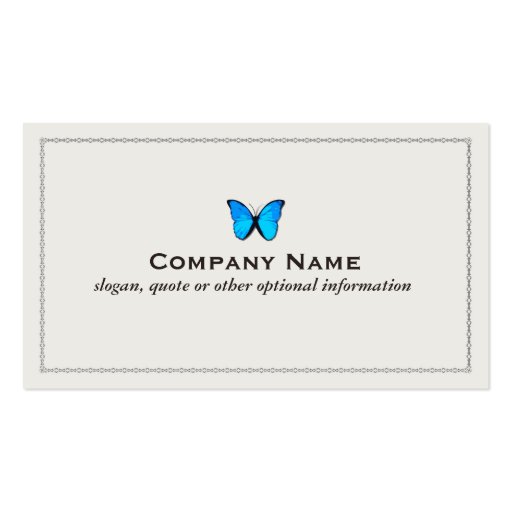 Buttefly Business Card (front side)