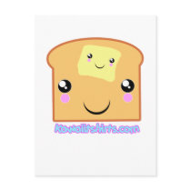 Butter and Toast Kawaii friends postcards