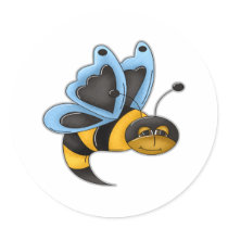Butter Bee Boy stickers