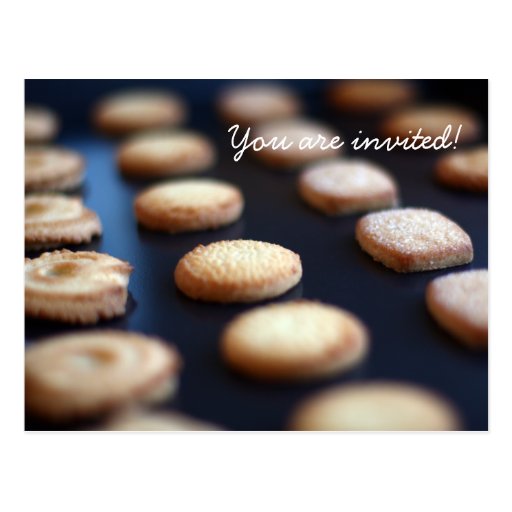Butter Cookies Collection Invitation Post Card