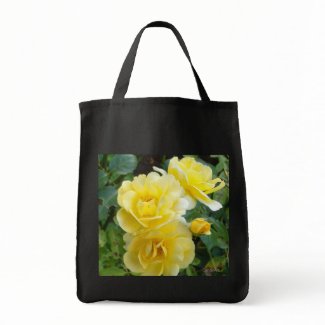 Butter Cream Roses Grocery Tote bag