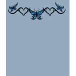 butter fly heart tribal t-shirts