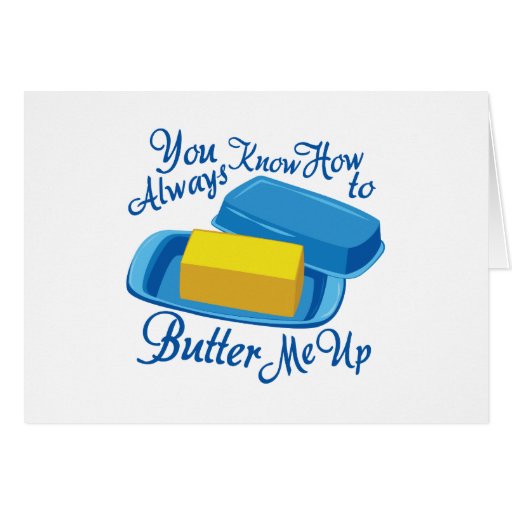Butter Me Up Card Zazzle