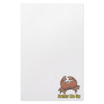 butter me up silly sad crab cartoon customized stationery