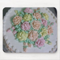 Buttercream icing roses mousepads by caketech Buttercream icing roses mousepads