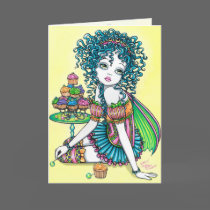 Buttercup Candy Cup Cake Fairy Card by mykajelina Buttercup Candy Cup Cake Fairy Card