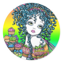 "Buttercup" Cup Cake Couture Fairy Art Stickers stickers