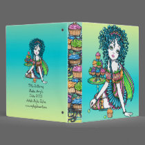 "Buttercup" Cup Cake Fairy Art Binder Notebook