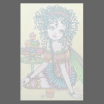 "Buttercup" Cup Cake Fairy Art Stationery
