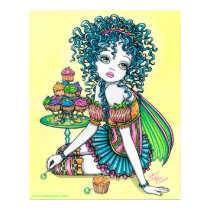 "Buttercup" Cute Cup Cake Fairy Poster posters