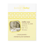 Buttercup Delight Birth Announcement Postcard