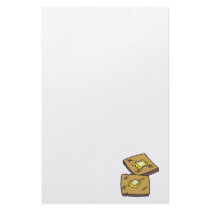 buttered toast custom stationery