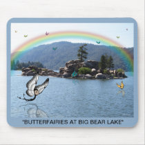 "Butterfairies at Big Bear Lake" mousepads by wizardmarilyn "Butterfairies at Big Bear Lake" mousepads