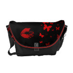 butterfles and a kiss bag messenger bag