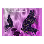Butterflies and Carnations Invitation