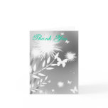 butterflies and clovers, Thank You Greeting Cards