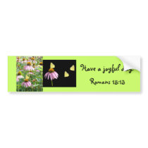 Butterflies and Daisies bumper stickers