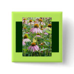 Butterflies and Daisies Button
