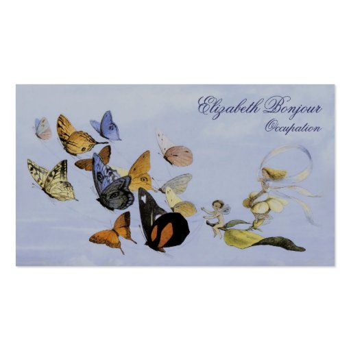 Butterflies and Fairies ~ Business Cards (front side)