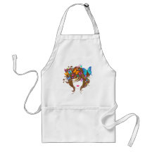 Butterflies and Flowers Aprons