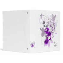 Butterflies and flowers binder by DesignsbyLisa Butterflies and flowers binder