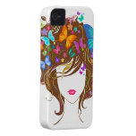 Butterflies and Flowers Case-Mate iPhone 4 Cases