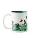 Butterflies and Flowers mugs