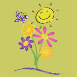Butterflies and Flowers t-shirts