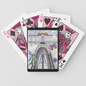 Butterflies and Gears Playing Cards