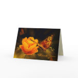 Butterflies and Rose Thank You Card