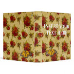 BUTTERFLIES AND ROSES VINYL BINDERS