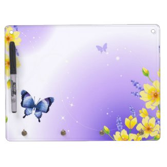 Butterflies and Sunshine Dry Erase Whiteboards