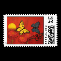 butterflies_and_zinnias stamp by alyciakeating butterflies_and_zinnias stamp