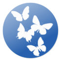 Butterflies are free stickers