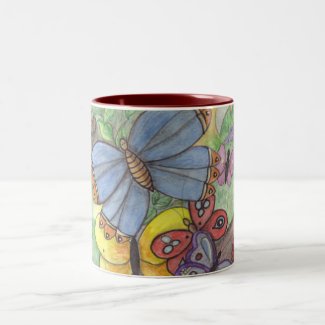 Butterflies At Dawn Mug mug