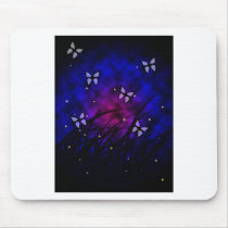 Butterflies at night mousepad