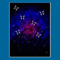 Butterflies at Night postcards