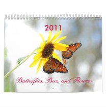 Butterflies, Bees, and Flowers Wall Calendars