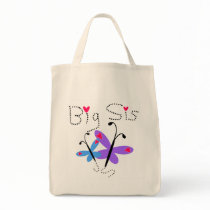 Butterflies  Big Sister Tshirts and Gifts Canvas Bags