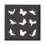 Butterflies Black and White Fridge Magnet