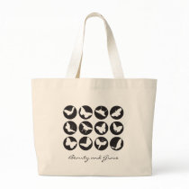 Butterflies Black and White Tote Bag