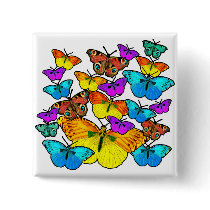 Butterflies! Butterflies! Button by Aquavel Butterflies! Butterflies! Button